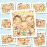 誕生日のギフトに、似顔絵で幸せ体験しませんか。修正無料・下書き確認付き。安心してご注文いただけます。 似顔絵 誕生日 贈り物 プレゼント 名入れ 手描き ギフト 誕生日 お祝い 記念日 子供 家族 子ども 男の子 女の子 修正無料 名入れ 下書き確認 似てる 喜ばれる 親孝行 そっくり サプライズ 誕生日 記念 大人数 オリジナル お祝いの品 色紙 オーダーメイド メモリアル メモリアルギフト