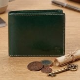 ベリーズヨーク　BELLIES YORK　二つ折り財布　BYTM1879GR　グリーン　緑色　ベジタブルタンニン　イタリアンレザー　牛革　”エイジングを楽しむ革小物”