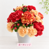 ご希望の色合いで選べる フラワータンブラーアレンジ 高さ23cm 生花 アレンジメント 花ギフト フラワーギフト お祝い 誕生日 記念日 お供え お悔やみ そのまま飾れる 手作り 鮮度重視 送料無料【北海道・沖縄・九州・四国・中国・離島は配送不可】
