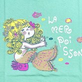 水森亜土 カラーTシャツ(M) ニンギョ ミント アパレル 送料込み