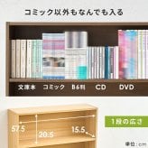 収納家具 ラック コミック 本棚 幅60cm 単品 奥行17cm コミック約156冊 オープン スリム 壁面収納 書斎 文庫本 DVD CD 書類 雑誌 絵本 漫画 整理 スッキリ収納 木目調 リビング収納 ウォールシェルフ マガジン 収納 一人暮らし
