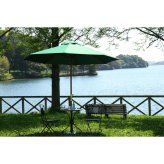木製パラソル 270cm グリーン 270GR グリーン・アイボリー・ネイビー・エンジ 4色展開 ガーデンテーブル 屋外 庭 ベランダ テラス アウトドア おしゃれ シンプル 新生活 家具 インテリア 不二貿易