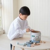 知育玩具 2歳から 木製 積み木 ウドゥンブロックス 50ピース 3色展開 おもちゃ 出産祝い 誕生日プレゼント 男の子 女の子 レーベルレーベル