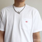 ステンレス マンテルネックレス ごつめ 長小豆 コマ長 チェーンネックレス シルバー 重厚感 シンプル 存在感 メタル お洒落 スクエア メンズ 男性 金属アレルギー対応