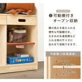 ランドセルラック 木製 キャスター付き A4ファイル対応 ブックエンド付き 引き出し フック付き 学用品収納 教科書収納 子供部屋 リビング学習 お片付け 入学準備 天然木 無塗装 DIY ナチュラル 幅62 高さ60 小学生 キッズ収納 ランドセル収納 入学祝い