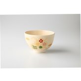 仁清　花七宝　抹茶碗 陶器 瀬戸焼 やきものの里から、暮らしを贈ります。　ギフト 食器 セット テーブルウェア