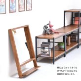 ZAGA　棚付き壁掛けミラー ZAMI0135 ミラー ヴィンテージ モダン 角型 木製 おしゃれ 鏡 壁掛け ミラー 棚付き鏡 収納棚付き鏡 収納付き ウォールミラー 壁掛けミラー 大型 インテリア