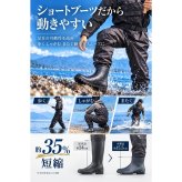 GranWalker グランウォーカー ショートブーツ チェストハイウェーダー ラジアルソール 軽量 完全防水 釣りグッズ 渓流 サーフ アウトドア用 キャンプ