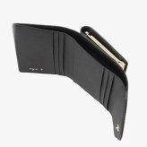 【無料ラッピング】 アニエスベー agnes b 財布 カードケース ミニ財布 レザー 三つ折りがま口 ミニ ウォレット ava ブラックブランド 正規品 新品 ギフト プレゼント 人気 おすすめ 誕生日 記念日 クリスマス 送料無料 abb522294