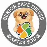 カーサイン 高齢者マーク SENIOR SAFE DRIVER ペキックス マグネット 強力 直径13cm 肉球 日本製 車 ステッカー
