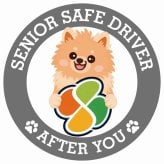 カーサイン 高齢者マーク SENIOR SAFE DRIVER ポメックス ステッカー シール 直径13cm 肉球 日本製 車