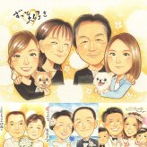 記念日のギフトに、「ありがとう」を形にする似顔絵ギフトです。修正無料で、納得しながら進められます。 感謝 ギフト 似顔絵 手描き 名入れ プレゼント 贈り物 記念日 誕生日 感謝 記念 お祝い お父さん おばあちゃん 家族 両親 おじいちゃん 修正無料 名入れ 下書き確認 かわいい サプライズ 一生もの 親孝行 家族 一生もの 感謝 闘病中の方への励まし 米寿祝い ホワイトデー イラスト 感激