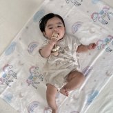 【お名前入りブランケット】ユニコーン柄 名入れ ギフト 出産祝い 新生児 ニューボーン 誕生日 出産準備 撮影アイテム ベビーブランケット