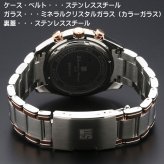 【送料無料】（お取り寄せ）腕時計 メンズ Salvatore Marra サルバトーレマーラ クロノグラフ 10気圧防水 カラーガラス メタルベルト アナログ SM18106-SSBKPG ブランド 人気 シンプル ウォッチ カジュアル フォーマル [SM18106-SSBKPG]