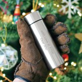 名入れ ポケットサーモボトル パープル 紫 選べる13色 130 mL 保温 保冷 ステンレス製 ボトル 水筒 イニシャル 真空二重構造 プレゼント 父の日 母の日 誕生日 夫婦 結婚祝い 敬老の日 77歳 喜寿祝い 紫色のプレゼント