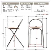 ラタン調折りたたみチェア Arco ONCH0435 PEラタン 幅38cm 奥行42cm 高さ68cm (座面高さ47cm) チェア ラタン調座面 クロムメッキ 韓国インテリア フォールディングチェア 折りたたみチェア 軽量 ワンルーム サブチェア 新生活