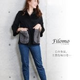 Filomo/フィローモ loro piana カシミヤ混 ウールコート ファーポケット付き レディース ミンク コペンハーゲン 冬 着丈68cm テーラーカラー キャメル/レッド/ブルー/ブラック ギフト プレゼント 卒業式 入学式 母 7F (02000235r)