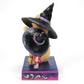 プー & ピグレット ウィッチハット 15.3cm くまのプーさん ハロウィン | ディズニー トラディションズ ジムショア グッズ フィギュア 人形 置物 彫刻 Jim Shore 正規輸入品