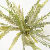 観葉植物 造花 ボストンファーン シルバー BROWN 全高約77cm 卓上・小型 フェイクグリーン 本物そっくり おしゃれ インテリア 人工観葉植物 アーティフィシャルグリーン オフィス 店舗 ホテル 開店祝い 室内 ミニ シダ タマシダ フェイク