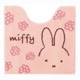 ミッフィー miffy トイレマット ラインフラワー ピンク トイレ用品