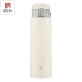 象印 ステンレスマグ ワンタッチ 480ml ペールホワイト マグボトル 広口 ワンタッチオープン 保温保冷 食洗機対応【北海道・沖縄県・離島 配送不可】