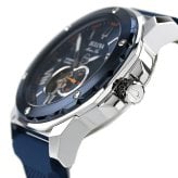 アウトレット ブローバ マリンスター 自動巻き 腕時計 ブランド メンズ オープンハート BULOVA 98A303 アナログ ネイビー