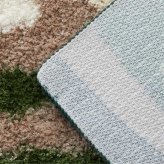 ラグ カーペット 玄関マット 室内 屋内 マット モンステラマット 立体感 北欧 オシャレインテリア おしゃれ オシャレ デザインマット 滑り止め 緑色 グリーン 茶色 ブラウン 引っ越し 新生活