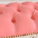 チェア 椅子 スツール 姫系 トリノ リヨン 幅82cm ベンチ 合皮 ホワイト アンティーク調 ロココ調猫脚 ヨーロピアン 輸入家具 オシャレ ピンク プリンセス クラシック かわいい 北欧 新生活