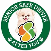 カーサイン 高齢者マーク SENIOR SAFE DRIVER シーポメ マグネット 強力 直径13cm 肉球 日本製 車 ステッカー