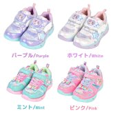 光る靴 女の子 スニーカー Double Star ダブルスター キッズ 子ども シューズ 16 17 18 cm 3歳 4歳 5歳 6歳 軽量 可愛い おしゃれ キラキラ ピカピカ 光る 柔らかい 軽い 子供靴 運動靴 ユニコーン 猫 ハート ホワイト パープル ミント ピンク 幼稚園 保育園 孫 プレゼント