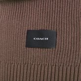 コーチ COACH WOVEN PATCH KNIT SCARF マフラー co100427-252 DARK CAMEL