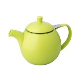 TEATRADING カーヴ ティーポット[お茶 ポット 耐熱 食洗機で洗える 陶器 食洗機対応 電子レンジ対応 丸い 紅茶ポット 紅茶 急須 ストレーナー付き 茶こし ティーサーバー おしゃれ かわいい 北欧 韓国 デザイン 茶こし付き]