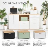 中棚付きブレッドケース TREE TRBC-0040 W400×D330×H260mm 中板サイズ：W390×D300×H106mm 中棚付き大型ブレッドケース スチール棚付き ストッカー レンジ置き レンジラック パンケース キッチン収納 トースター台 トースター置き 上開き 前開き 両開き