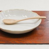 スプーン おしゃれ カトラリー 木 木製 カレースプーン 業務用 かわいい 大きめ 丼 20cm スープ お弁当用 漆 天然木製 食器 カレー カフェ風 シンプル ブナの木 白木 北欧風 ナチュラル カレー シチュー スープ