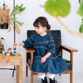 Rora ワンピース 通販 キッズワンピース ティアードワンピース 子どもワンピース お出掛け 通園通学小学生 お出かけデイリー 発表会結婚式 誕生日プレゼント 長袖 春秋冬 可愛いおしゃれ かわいい おしゃれ カジュアル 姉妹お揃い