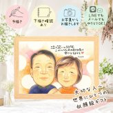 結婚記念日のギフトに、AIが真似できないぬくもりを描きます。 贈り物 似顔絵 金婚式 ギフト 手描き 名入れ プレゼント 結婚記念日 長寿 誕生日 お祝い ご夫婦 家族 ご両親 祖父 下書き確認 名入れ 修正無料 親孝行 かわいい 一生もの 実績多数 長寿 宝物 一生もの 結婚50周年 感謝 披露宴 長寿祝い メモリアル 初任給 イラスト 喜ばれる キレイ 感激 大人数 喜寿祝い クリスマス