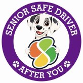 カーサイン 高齢者マーク SENIOR SAFE DRIVER ダルメシアン ステッカー シール 直径13cm 肉球 日本製 車