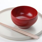 【彫刻名入れOK】木製 なごみ椀 マルチボウル 黒 朱 330ml お椀◆レーザー加工で名入れいたします。記念品、プレゼントに◆