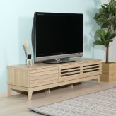 TV台 ライン 150幅 MBR ミディアムブラウン・ナチュラル 2色展開 テレビ台 ローボード リビング収納 テレビボード おしゃれ シンプル 新生活 家具 インテリア 不二貿易
