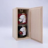 お正月・銀婚式　祝酒おすすめ　No.004-12 瀬戸酒造店 厳選日本酒「いと恋し」2本入桐箱ギフトボックス【満開赤椿・白椿】日本酒の豆辞典付き