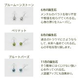 プラチナ ピアス 天然石 2.5mm PT900 一粒 6本爪 小さめ シンプル 誕生石 ガーネット アメジスト アクアマリン 8種類 金属アレルギー対応 品質保証書 MIRAI 片耳 1個売り