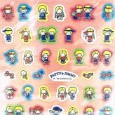 サンリオ パティ＆ジミー ミニミニデコシール レトロ サンリオキャラクターズ5 文具 Sanrio