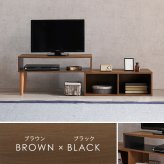 テレビ台 テレビボード 伸縮式TV台 VTV-7260 幅75cm～135cm 奥行30cm 高さ40cm TVボード オープンラック L字 スライド 伸縮 収納 コーナーラック シェルフ 木目調 棚 ラック スリム 玄関収納 キッチン収納 本棚 北欧 新生活