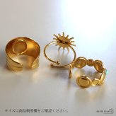 ステンレス ボヘミアンリング 3タイプ ターコイズ 18KGP ゴールド gold エスニック オープンリング フリーサイズ レディース 女性 指輪 金属アレルギー対応