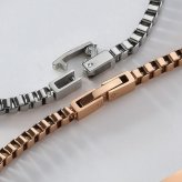 ペアブレスレット つけっぱなし 刻印 ステンレス 金属アレルギー ブランド 大人 ダイヤモンド シンプル IDプレート ボックスチェーン 金アレ サージカルステンレス 2本セット クリスマス 誕生日 記念日 プレゼント テラグラティア Terra-gratia PairBracelet【lstb015pair】
