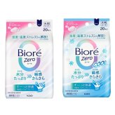 ビオレ　zero　大判シート　顔体用シート80枚（20枚入×4個）やさしいせっけんの香り（20枚入り×2個）、さわやかなせっけんの香り（クールタイプ 20枚×2個）日本製 #66901 Kao（花王）汗ふきシート ウェットシート