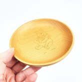 ディズニー くまのプーさん 木製丸プレート (スマイル) 食器 Disney