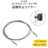 ガーデン エクステリア 乾電池式どこでもセンサーカメラ用 盗難防止ワイヤー 新生活
