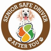 カーサイン 高齢者マーク SENIOR SAFE DRIVER イングリッシュセター ステッカー シール 直径13cm 肉球 日本製 車