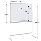 ホワイトボード 脚付き 片面 横型固定式 マグネット対応 アルミ枠 1200 120cm 白板 white board ウォール スチール マグネットボード 壁際 掲示板 無地 足付きホワイトボードミーティング 教室 学校